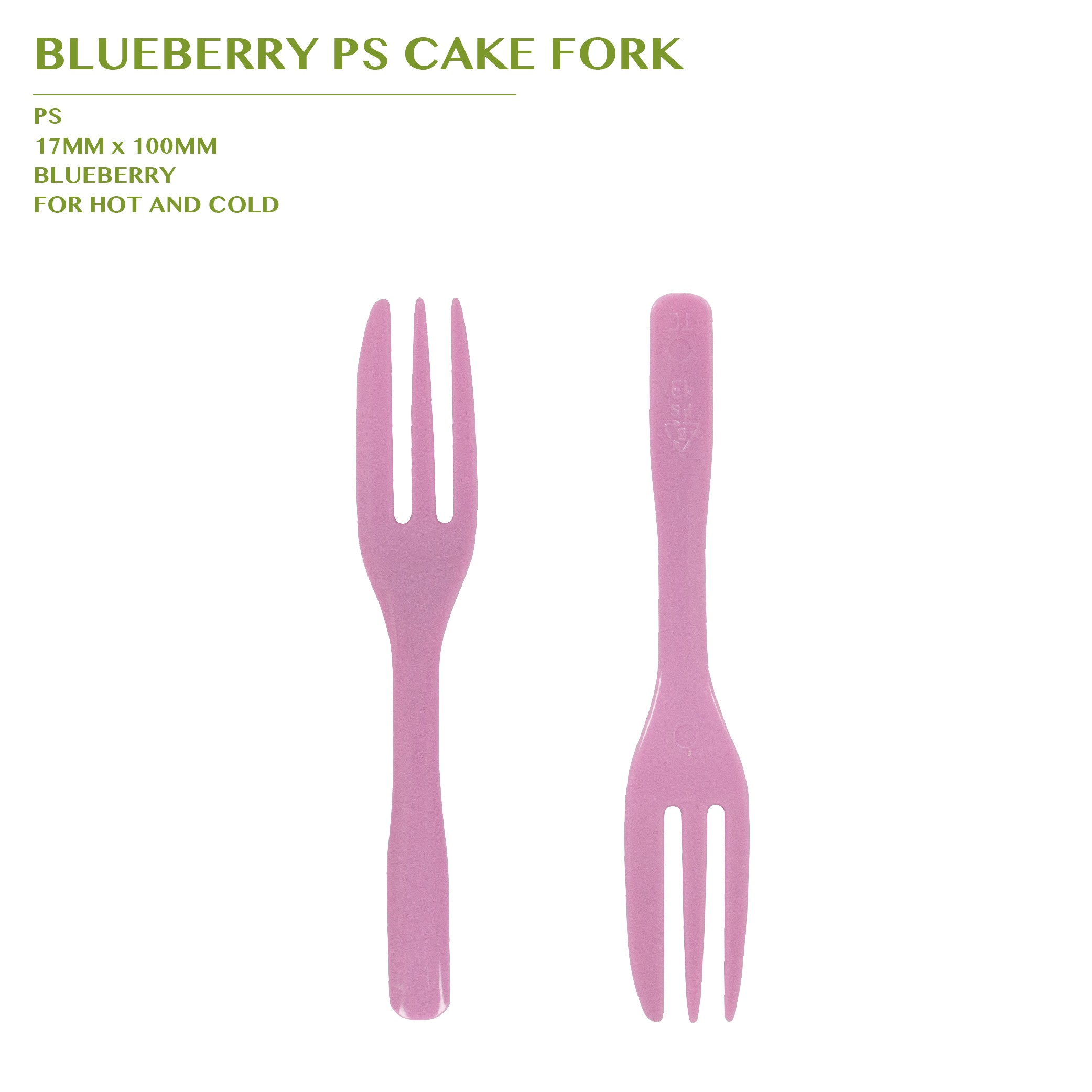 PRE-ORDER BLUEBERRY PS CAKE FORK 2520PCS/CTN