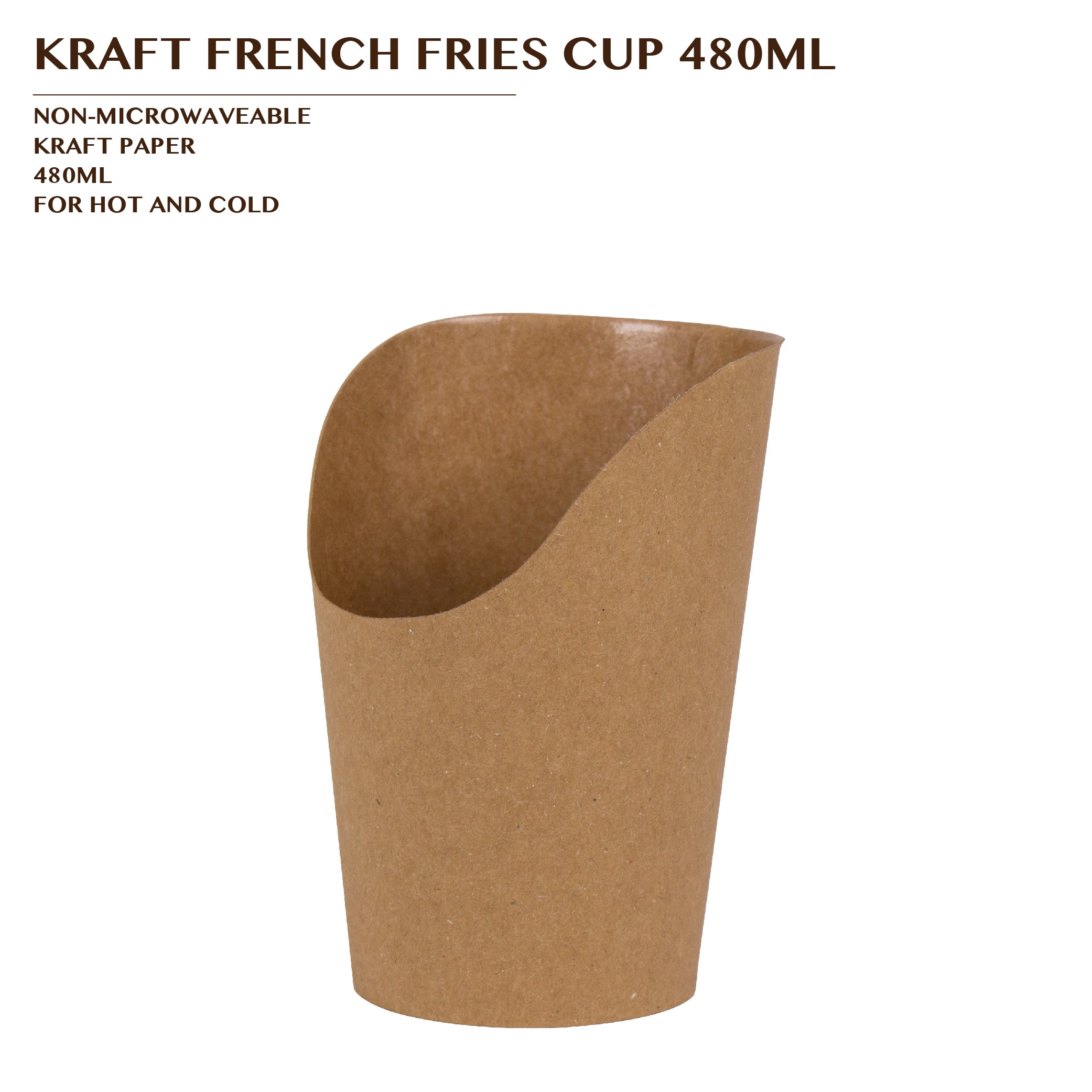 PRE-ORDER KRAFT FRENCH FRIES CUP 480ML PCS/CTN