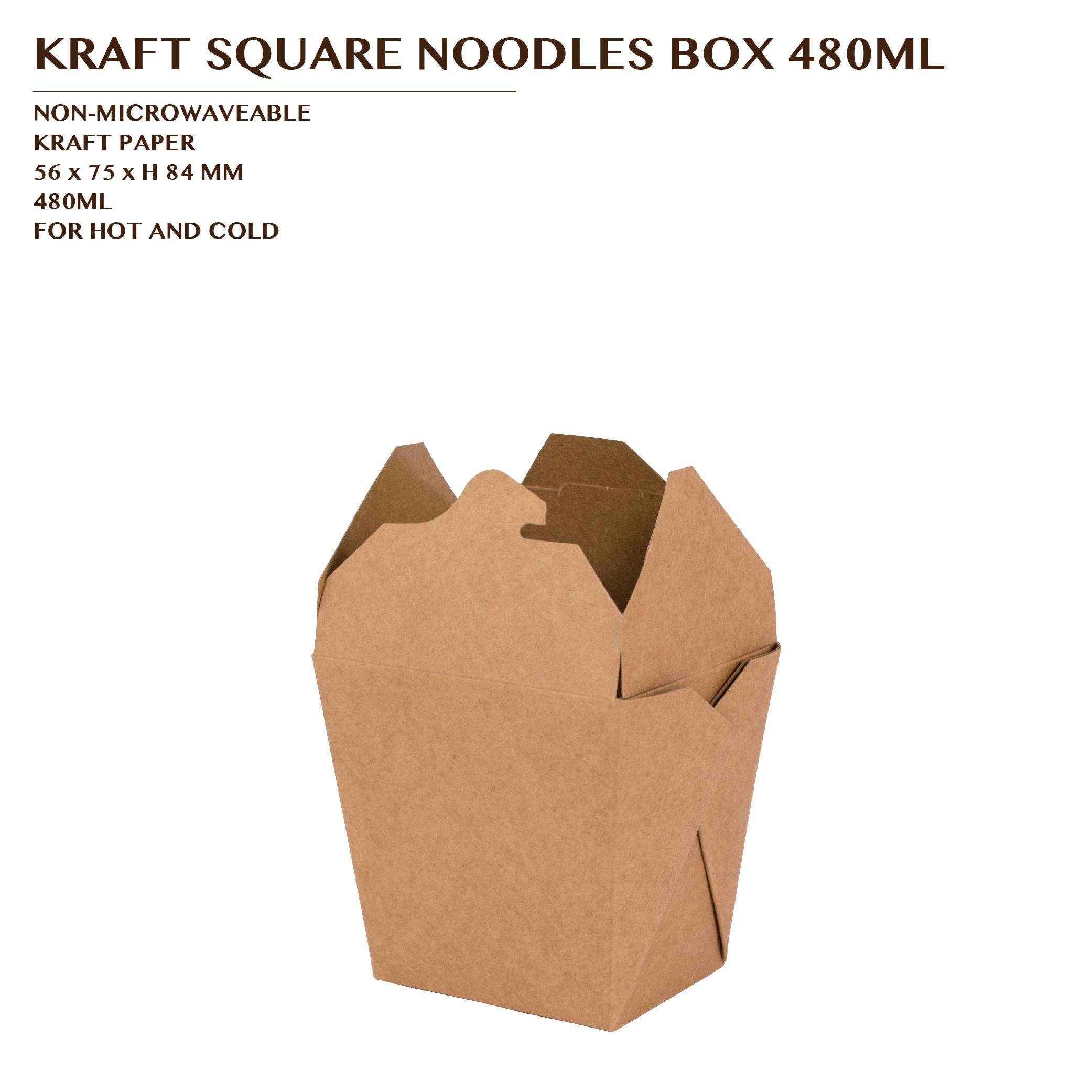 PRE-ORDER KRAFT SQUARE NOODLES BOX 480ML
