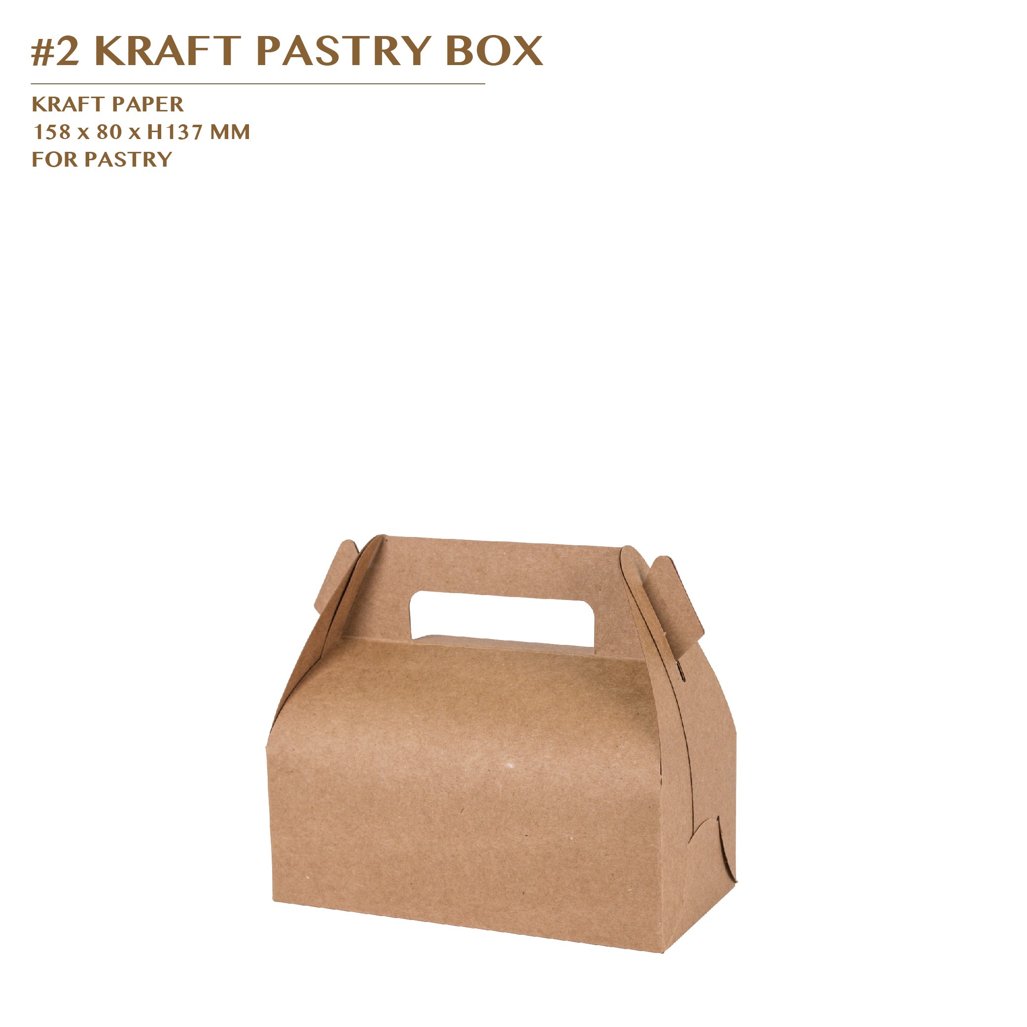PRE-ORDER #2 KRAFT PASTRY BOX