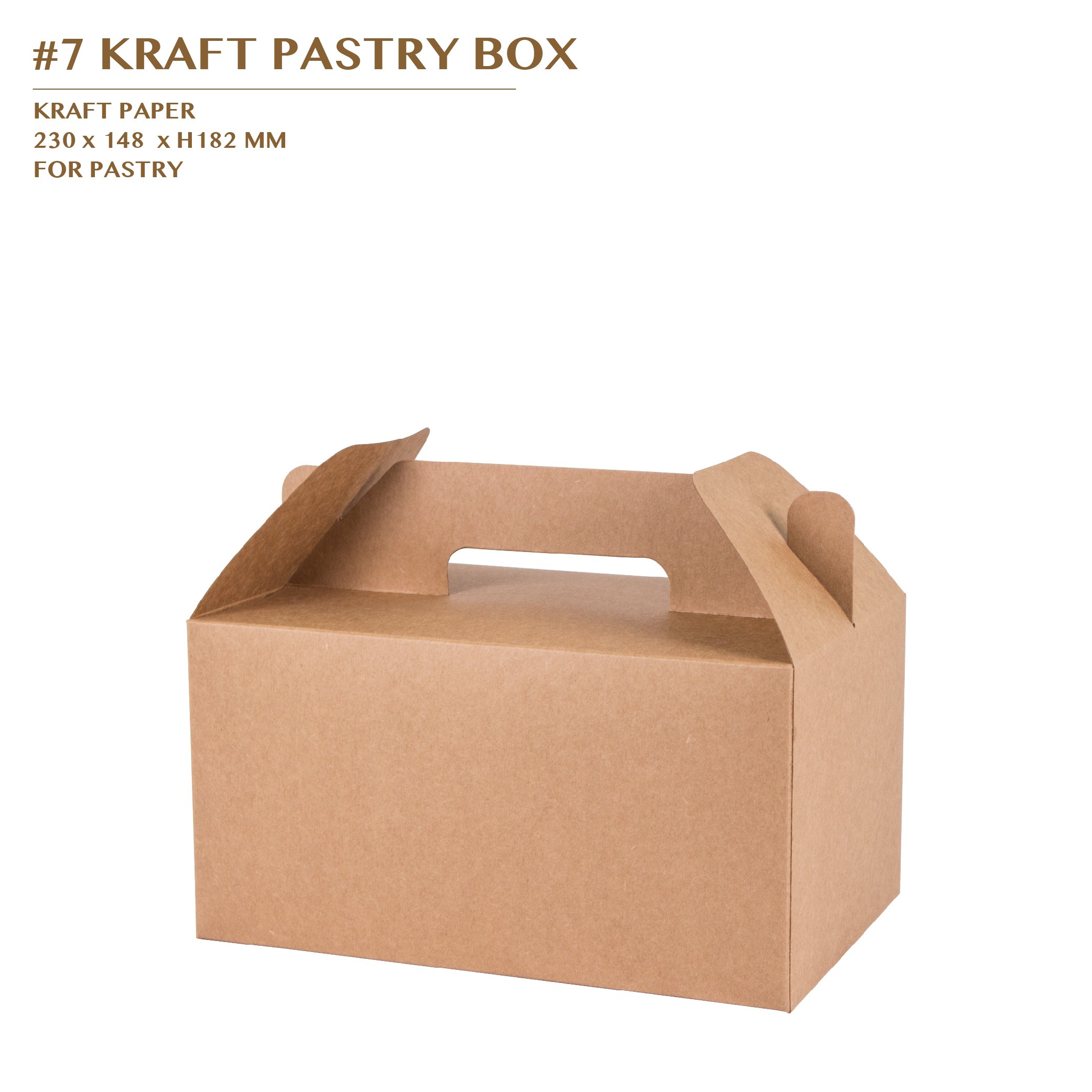PRE-ORDER #7 KRAFT PASTRY BOX