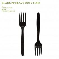 PRE-ORDER BLACK PP HEAVY DUTY FORK 1000 PCS/CTN(165MM)