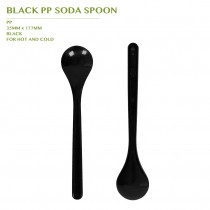 PRE-ORDER BLACK PP SODA SPOON 2000PCS/CTN
