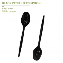 PRE-ORDER BLACK PP WESTERN SPOON 6000 PCS/CTN(165MM)