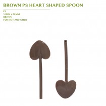PRE-ORDER BROWN PS HEART SHAPED SPOON 3600PCS/CTN