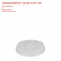 WHITE V6-80 CUP LID Ø80MM 1000PCS/CTN
