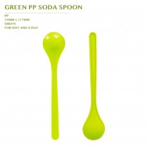 PRE-ORDER GREEN PP SODA SPOON 2000PCS/CTN