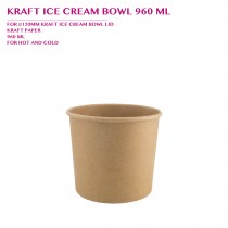 PRE-ORDER KRAFT ICE CREAM BOWL 960 ML PCS/CTN