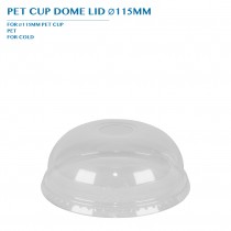 PRE-ORDER PET CUP DOME LID Ø115MM PCS/CTN