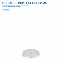 PRE-ORDER PET SAUCE CUP FLAT LID Ø45MM PCS/CTN