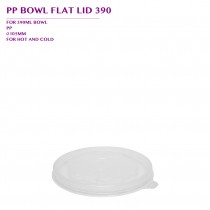 PRE-ORDER PP BOWL FLAT LID 390 1000PCS/CTN