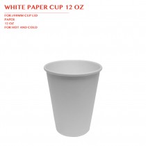 PRE-ORDER WHITE PAPER CUP 12 OZ 1000PCS/CTN