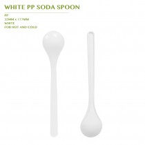 PRE-ORDER WHITE PP SODA SPOON 2000PCS/CTN