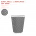 BLACK SMALL CORRUGATED  CUP 12 OZ 500PCS/CTN