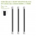 PRE-ORDER INDIVIDUALLY BOPP WRAPPED BLACK  PP COCKTAIL STRAW Ø6MM x 170MM