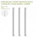 PRE-ORDER INDIVIDUALLY BOPP WRAPPED WHITE  STRIAIGHT STRAW Ø6MM x 200MM