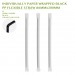 PRE-ORDER INDIVIDUALLY PAPER WRAPPED BLACK  PP FLEXIBLE STRAW Ø6MMx200MM