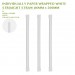 PRE-ORDER INDIVIDUALLY PAPER WRAPPED WHITE  STRIAIGHT STRAW Ø6MM x 200MM