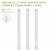 PRE-ORDER INDIVIDUA LLY PAPER WRAPPED WHITE  STRIAIGHT STRAW Ø8MM x 210MM
