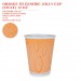 ORANGE 3D GENERIC JOLLY CUP  (CICLE) 12 OZ 1000PCS/CTN