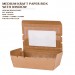 MEDIUM KRAFT PAPER BOX  WITH WINDOW 200PCS/CTN