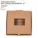 PRE-ORDER PIZZA BOX WITH RECTANGULAR WINDOW 12"