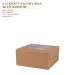 PRE-ORDER #13 KRAFT PASTRY BOX  WITH WINDOW