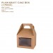 PLAIN KRAFT CAKE BOX (1 PIECE) 600PCS/CTN