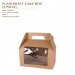 PLAIN KRAFT CAKE BOX (2 PIECE) 400PCS/CTN