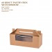 PRE-ORDER #8 KRAFT PASTRY BOX  WITH WINDOW