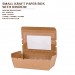 SMALL KRAFT PAPER BOX  WITH WINDOW 200PCS/CTN